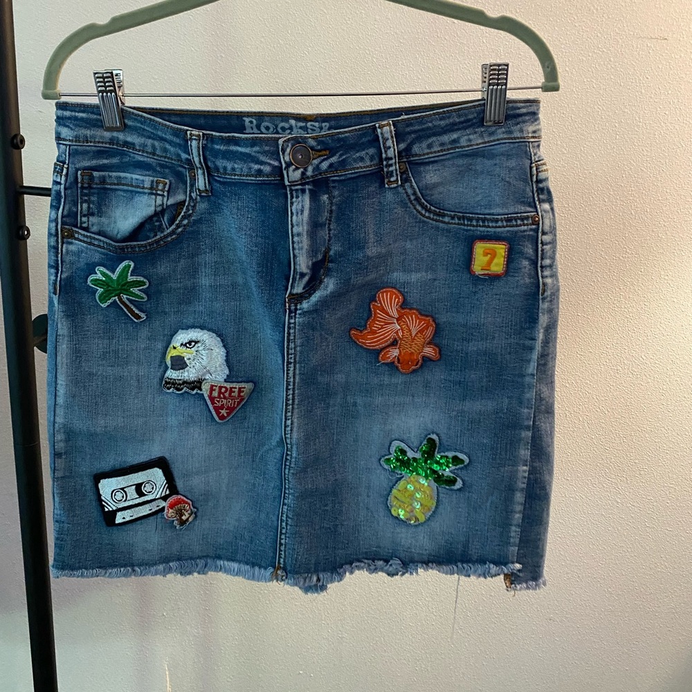 Rocks & Indigo jean skirt